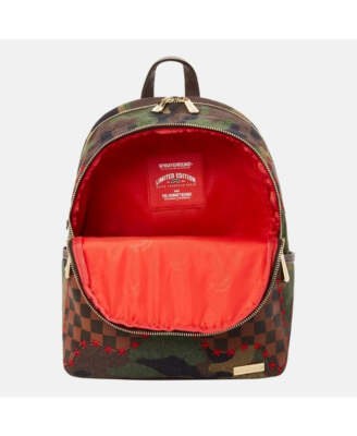 Sprayground - Small Shark Shape Camo Check Ltd Edition Backpack