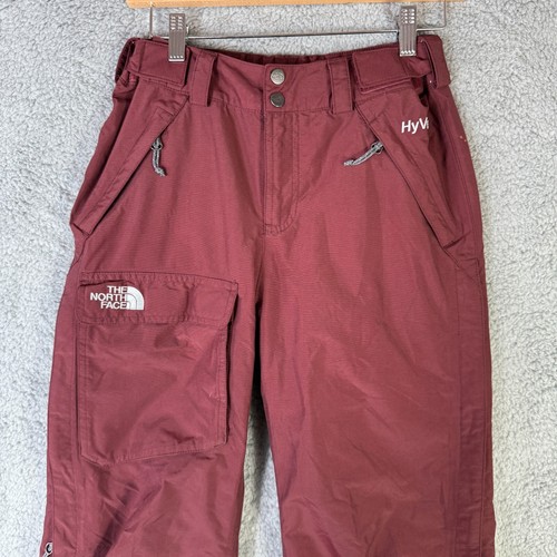 The North Face Women's DryVent Insulated Snowboard Ski Pants Size XS Snow Red - Picture 2 of 9