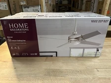 HDC Mercer 52 in. LED Indoor Brushed Nickel Ceiling Fan w/ Light & Remote