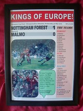 Nottingham Forest 1 Malmo 0 - 1979 European Cup final - framed print 