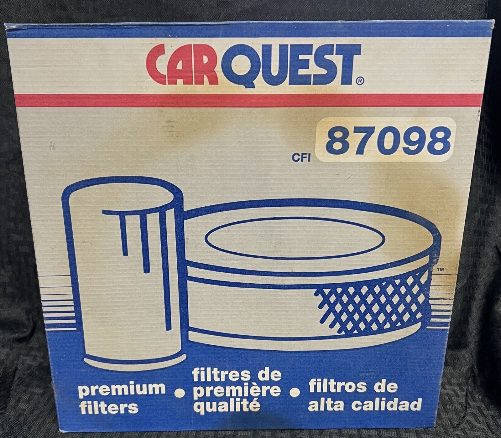 CARQUEST AIR FILTER FOR CHEVROLET-GMC — 87098 WH1