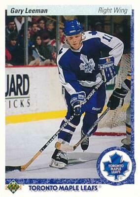 1990-91 Upper Deck #243 GARY LEEMAN - Toronto Maple Leafs