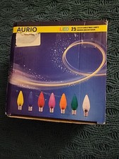 25Pack C9 Led Replacement Christmas Light Bulb 0.5W Equivalent to C9 E17 12/6 