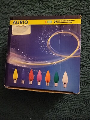 25Pack C9 Led Replacement Christmas Light Bulb 0.5W Equivalent to  C9 E17 (3/18)