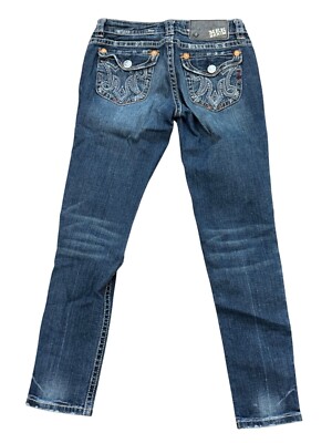 Vintage MEK Denim Island Harbour Cigarette Jeans Women s Size 26 Blue Distressed