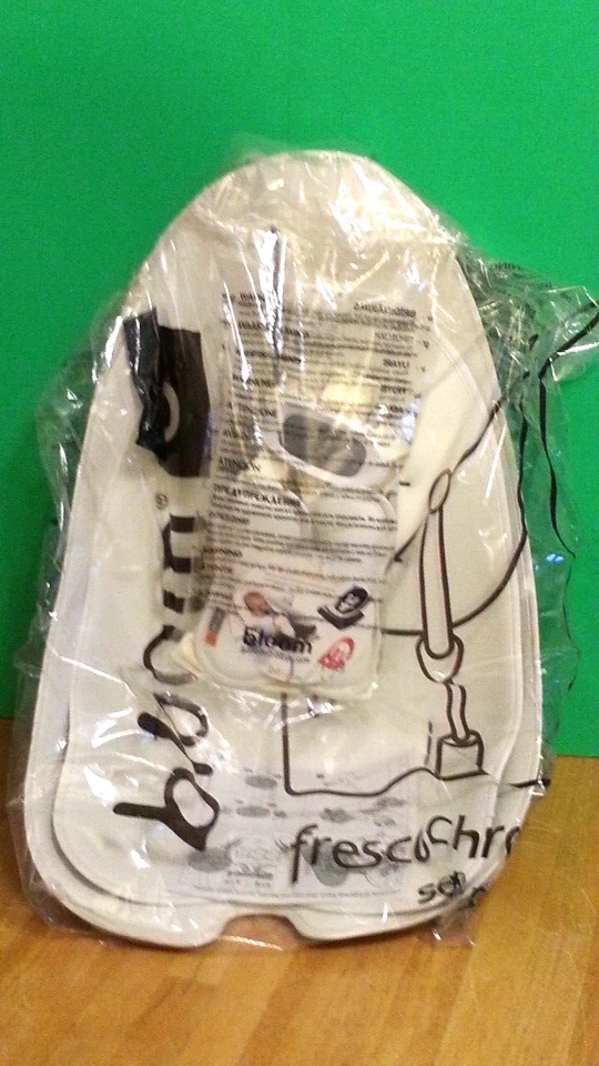 Bloom Fresco Cromo - Juego de almohadillas de asiento - Cuero sintético blanco coco NUEVO Foto 3 de 4