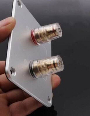 92mm*80mm Speaker Junction Plate Box Copper Terminal Binding Post HiFi audio DIY