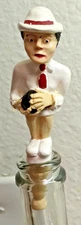 The Stance lawn bowling lady with red panties bottle stopper Philip Laureston UK