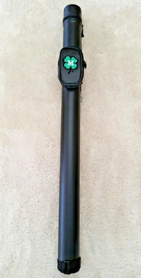 MCDERMOTT CUE IN STOCK, New 1x1 McDermott Pool Cue Hard Case, Clover Logo, Round, 75-0930