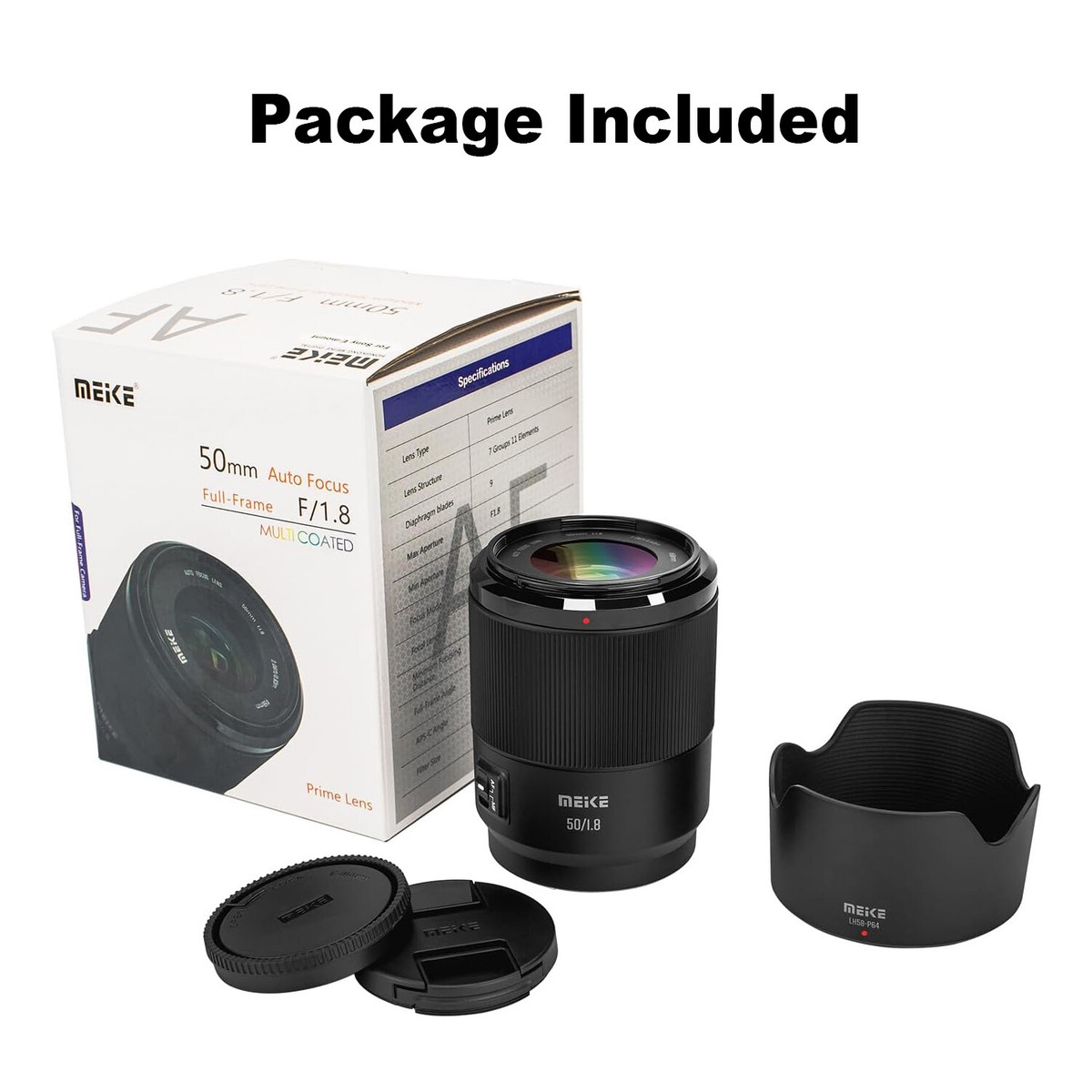 Meike 50mm F1.8 STM Full Frame Auto Focus Portrait Prime