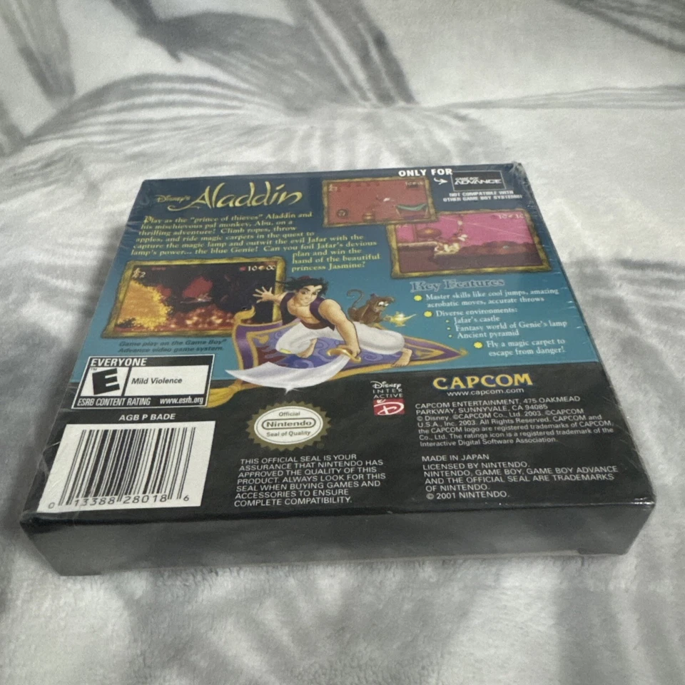 Sealed Disney's Aladdin (Nintendo Game Boy Advance, 2004) Brand New Rare - Image 2 of 4