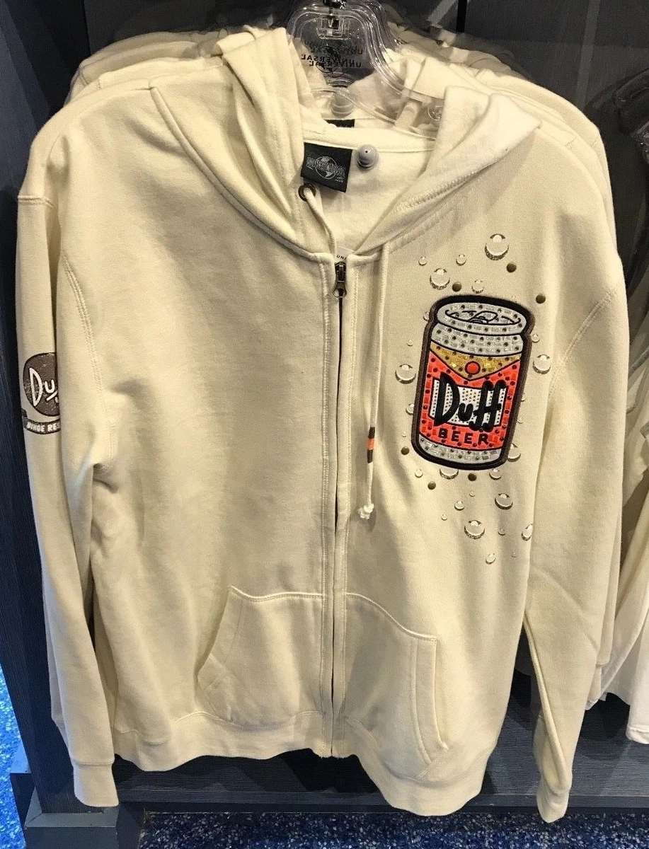 Universal Studios Exclusive The Simpsons Duff Beer Ladies Hoodie