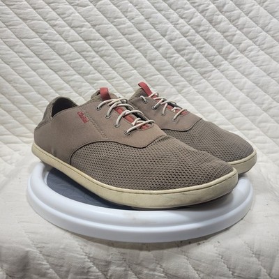 Olukai Nohea Moku Khaki Mesh Slip On Casual Comfort Shoes  display picture 2
