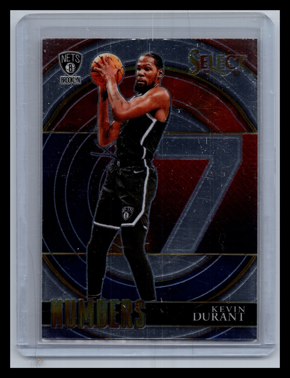 Kevin Durant Brooklyn Nets #18 Select 2021-22 Panini Select Select Numbers