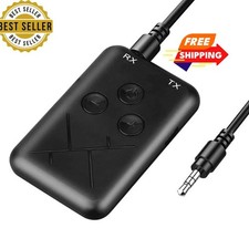 2-in-1 Wireless Bluetooth 5.0 Transmitter Receiver Adapter Audio 3.5mm Jack Aux