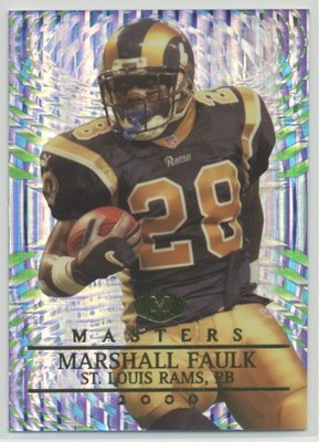 Marshall Faulk 2000 Collector's Edge Masters /2000 #150 St. Louis Rams