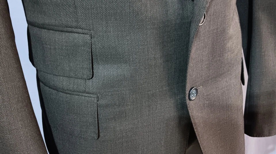 Abrigo deportivo Tom Ford 44L doble ventilación exquisito azul/gris Foto 4 de 4