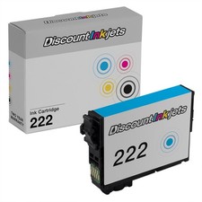 DI Ink Cartridge Replacement for Epson 222 SY Cyan T222220 WF-2960 XP-5200