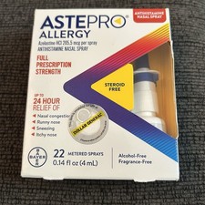 NWT Astepro Allergy Antihistamine Nasal Spray 22 Metered Sprays Exp 11/25 Sealed