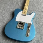 22 Frets Electric Guitar Metal Blue Body Single Coil Pickups Professional Guitar