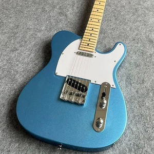 22 Frets Electric Guitar Metal Blue Body Single Coil Pickups Professional Guitar