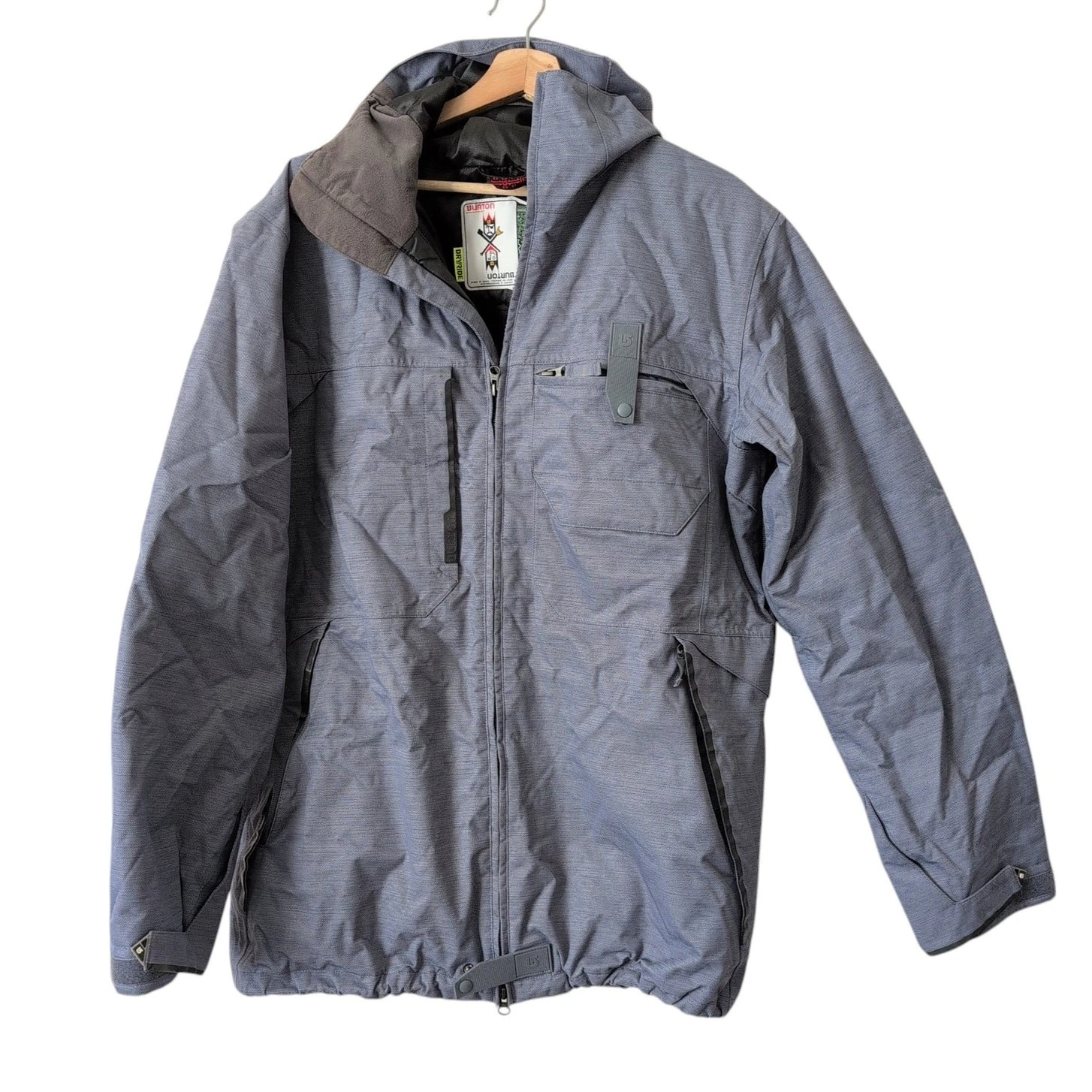 Burton Fremont Jacket Men's Medium Dryride Waterproof Snowboarding Skiing Blue