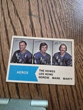 1974-75 O-Pee-Chee WHA #1 The Howes (Gordie Howe / Mark Howe / Marty Howe)
