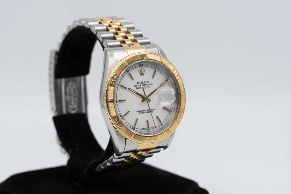 1995 Rolex Datejust 36 18k Gold and Steel Two-Tone Turn-O-Graph Ref. 16263 - Image 3 of 4