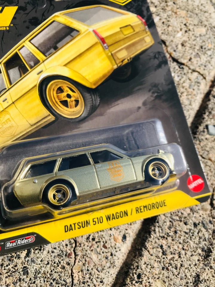 HOT WHEELS CAR CULTURE JAPAN HISTORICS 5 DATSUN 510 WAGON CHASE 0/5 - Image 2 of 4