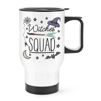 Hexen Kader Halloween Reise Becher Tasse Mit Griff Gruselig Geist KüRbis Lustig
