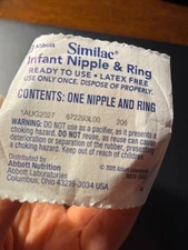 Similac infant nipple & ring, pack of 14