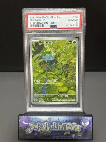 Pokemon Card Bulbasaur 166/165 Scarlet 151 Illustration Rare PSA 10 GEM MINT