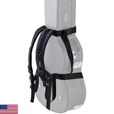 Hardshell Case Backpack Straps - Carry your Hardcase Like a Gig Bag - Black