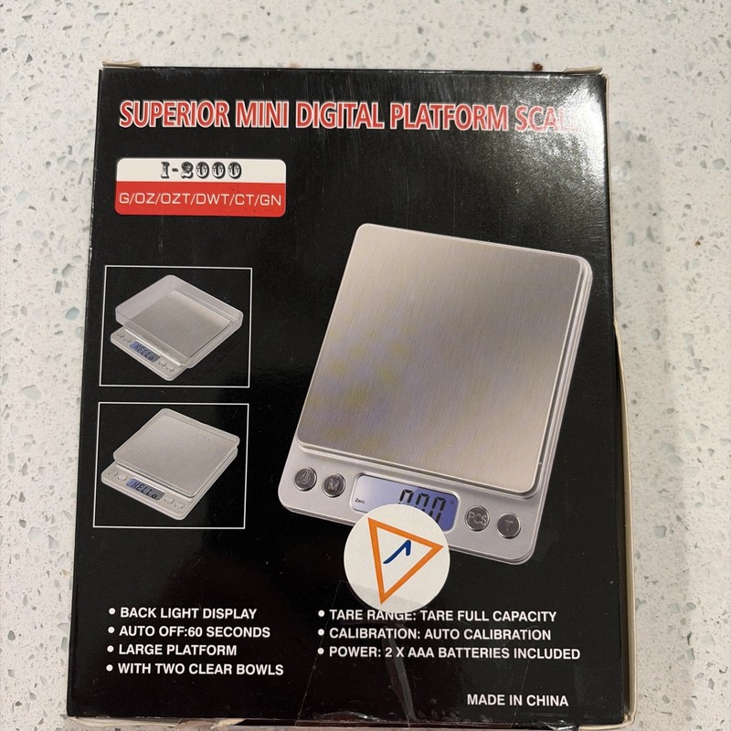 Superior Mini Digital Platform Scale I-2000 9 Weighing Modes g,oz,ozt,dwt..(NEW)