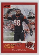 2019 Score Red Carlos Dunlap #98 0q1p