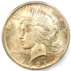 1921 Peace Silver Dollar $1 - Certified ICG MS65 (Gem BU UNC) - $2,900 Value!