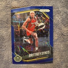 2025 Panini Prizm WNBA #121 Brittney Sykes Blue Velocity Prizms