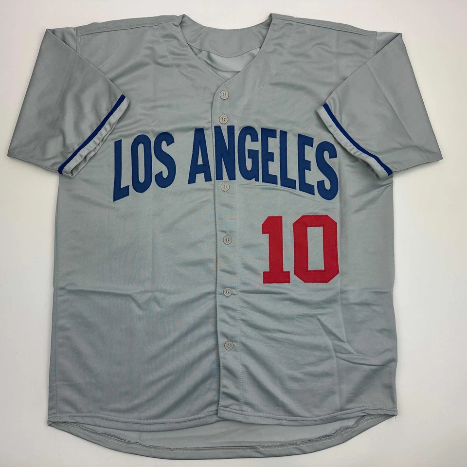 Autographed/Signed Gary Sheffield Los Angeles LA Grey Baseball Jersey JSA COA - Image 4 of 4