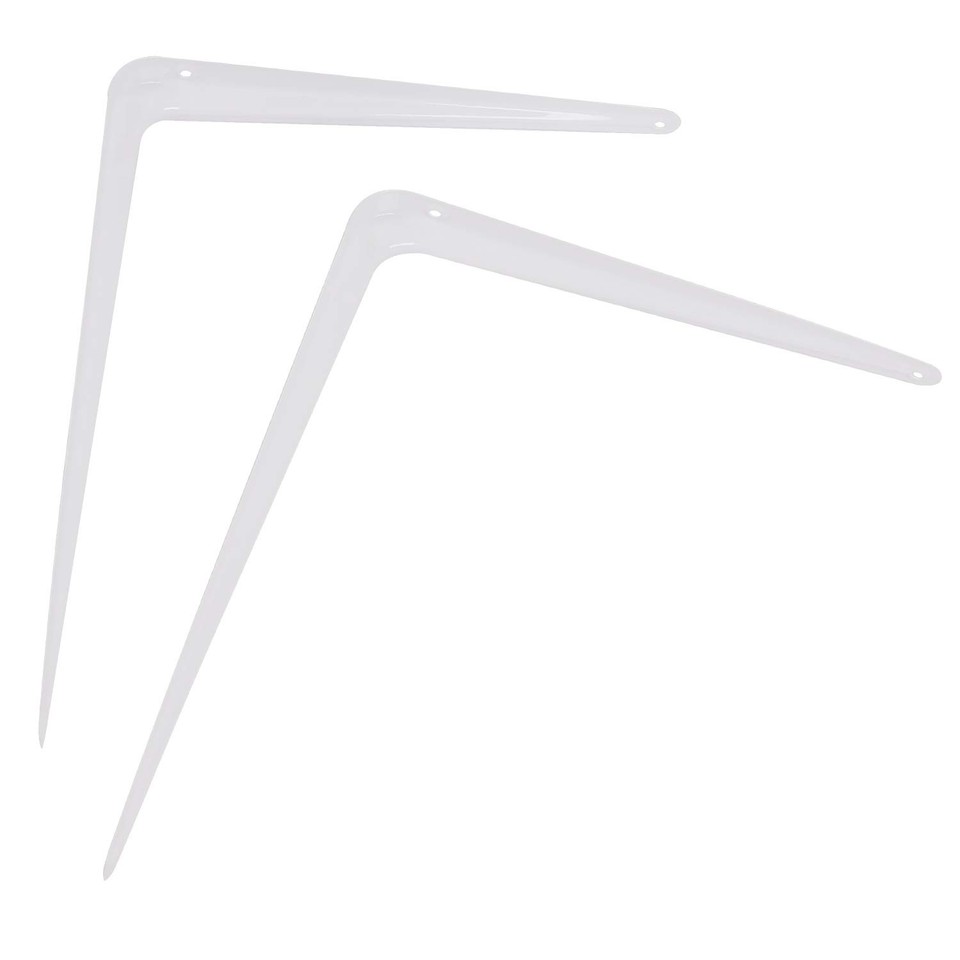24 Packs 10 x 12 Inch Shelf Brackets, Heavy Duty Metal Wall Corner ...