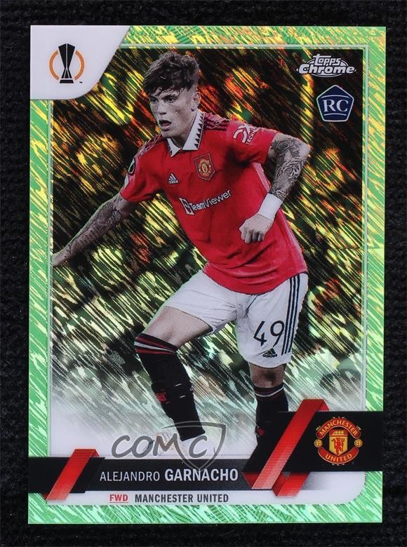 2022 Topps Chrome UEFA Club Competitions 52/399 Alejandro Garnacho Rookie RC 6l7
