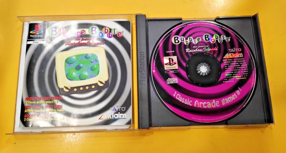 Bubble Bobble Also Featuring Rainbow Islands Sony PlayStation 1 GIOCO PS1 - Immagine 2 di 3