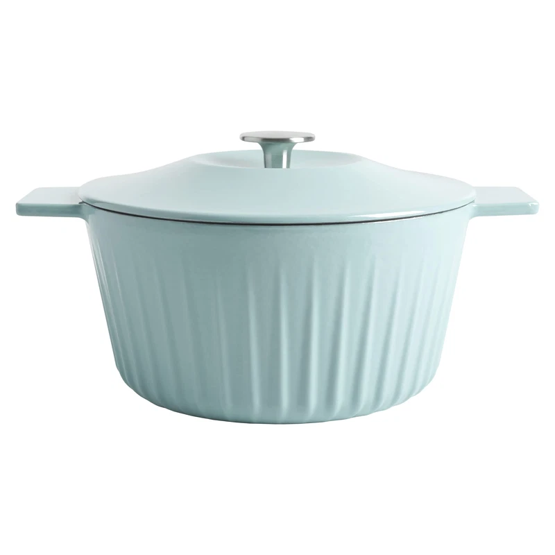 Martha Stewart Eastholm 5 Qt Enameled Cast Iron Dutch Oven Martha Blue
