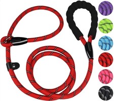Slip Lead Dog Leash, 6 FT Heavy Duty Dog Leashes, Durable Training Rope Slip ...