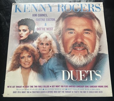 Kenny Rogers Duets with Kim Carnes Sheena Easton Dottie West Vinyl 1983