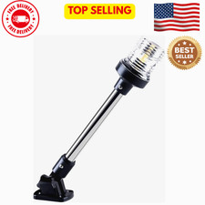 White Led Fold Down Boat Stern Light Boat Anchor Light For Pontoon