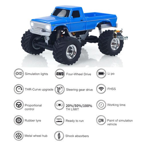 Vendita calda JABAILE 3602 1/36 4x4 2.4G RC fuoristrada veicolo RTR mini motore cingolato - Foto 6 di 20