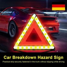 Warndreieck Auto Warnschild Erste Hilfe Notfall Dreieck EURO Zulassung klappbar