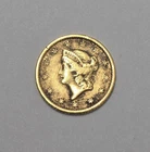 1853-O US $1 Dollar Liberty Head Gold Coin