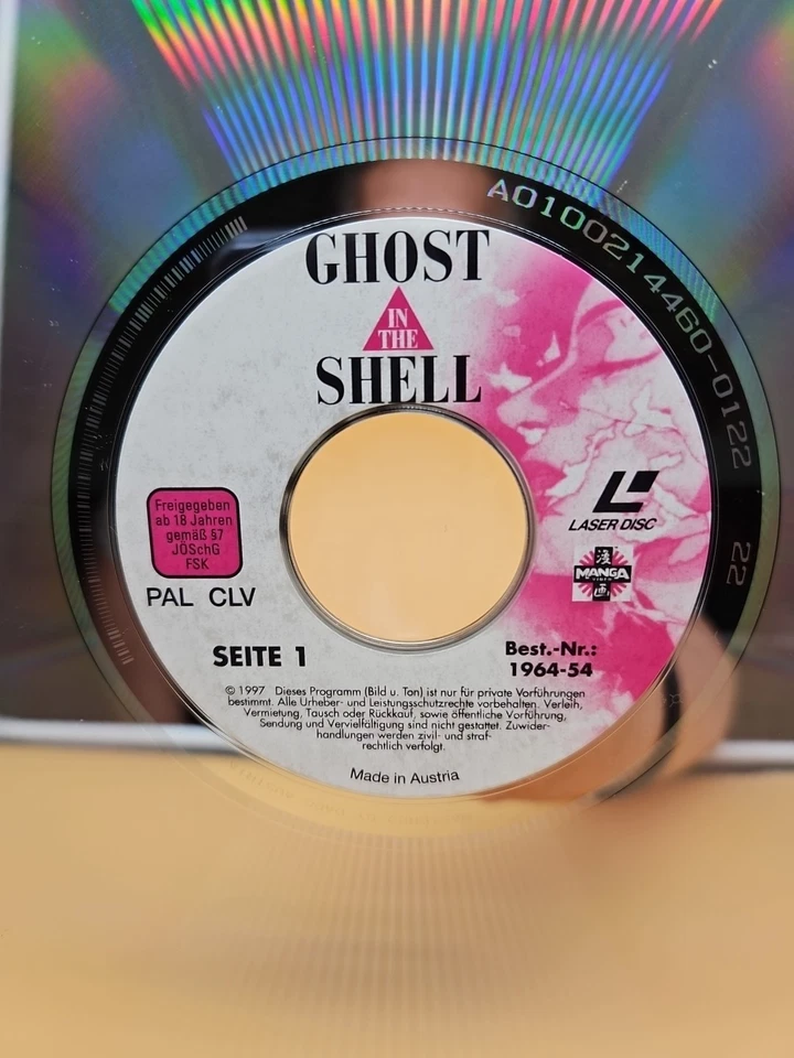 Ghost in the Shell Laserdisc, PAL, Deutsch, Anime, Sehr Selten Rarität - Bild 3 von 4