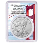 2021 (S) $1 American Silver Eagle PCGS MS69 Emergency Issue FDOI Golden Gate